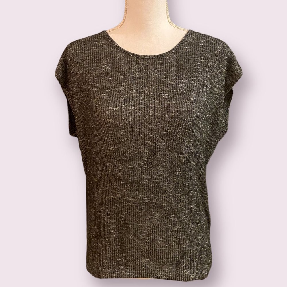 rag & bone | Women’s | Grey V-Back Knock Ribbed Shirt | Size: XS